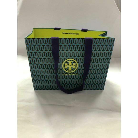 Tory Burch Reusable Paper Shopping Bag Gift Rope Handle 9" X 12" X 4.9" - Picture 6 of 12